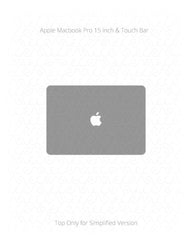 Apple MacBook Pro 15 Inch with Touch Bar Vinyl Skin Vector Cut File Template 2016-18
