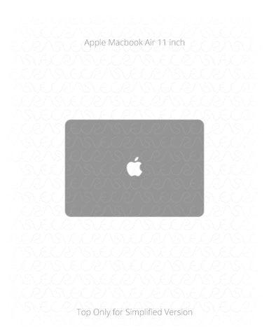 Apple MacBook Air 11 Inch Vinyl Skin Vector Cut File Template
