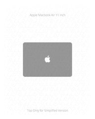 Apple MacBook Air 11 Inch Vinyl Skin Vector Cut File Template