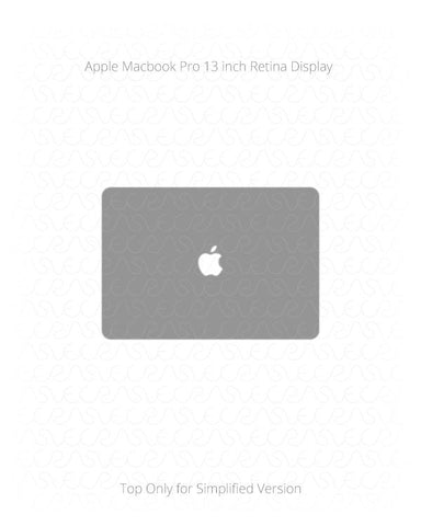 Apple MacBook Pro 13 Inch Retina Display Vinyl Skin Vector Cut File Template (A1502)