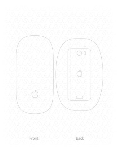 Apple Magic Mouse Vinyl Skin Vector Cut File Template 2009-2015