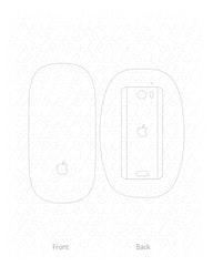 Apple Magic Mouse Vinyl Skin Vector Cut File Template 2009-2015