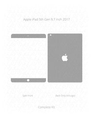 Apple iPad 5th Gen 9.7 Inch Vinyl Skin Vector Cut File Template 2017 & 2018
