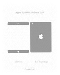 Apple iPad Mini 3 Vinyl Skin Vector Cut File Template 2014