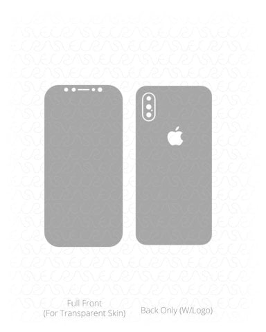 Apple iPhone Xs Vinyl Skin Vector Cut File Template 2018