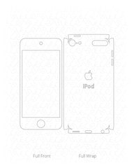 Apple iPod Touch 6th Generation Vinyl Skin Cut File Template 2017