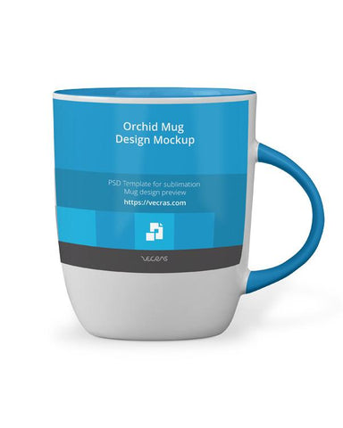 Orchid Mug Design Mockup