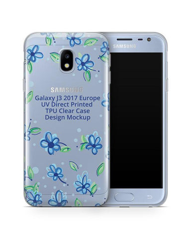 Samsung Galaxy J3 2017 Europe UV TPU Case Mockup Front-Back 2017