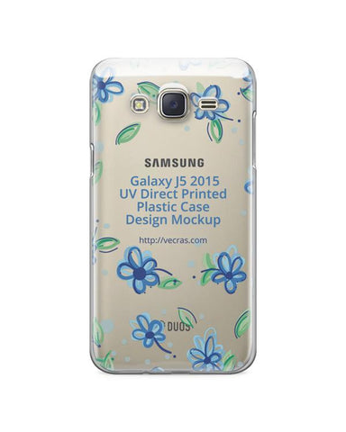 Samsung Galaxy J5 2015- UV PC Clear Mobile Case Design Mockup 2015