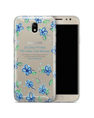 Samsung Galaxy J7 Pro 2017 UV TPU Clear Mobile Case Design Mockup