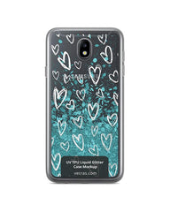 Samsung Galaxy J7 2017 UV TPU Liquid Glitter Case Design Mockup 