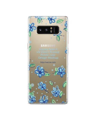 Samsung Galaxy Note 8 - UV PC Clear Mobile Case Design Mockup 2017