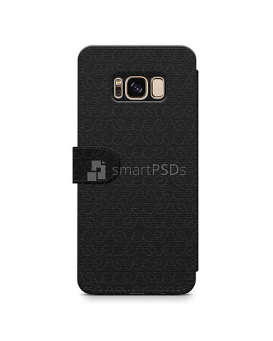 Samsung Galaxy S8 2d Wallet Mobile Case Design Mockup 2017