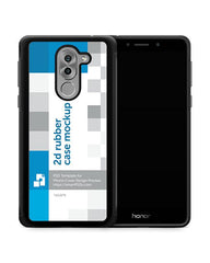 Huawei Honor 6X 2d RubberFlex Case Mockup 2016 (Front-Back)