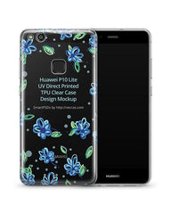 Huawei P10 Lite UV TPU Clear Mobile Case Design Mockup 2017