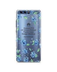 Huawei P10- PC Clear Case - Design Mockup PSD Template for UV Direct Printing