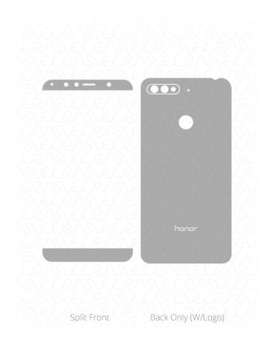 Huawei Honor 7A Vinyl Skin Vector Cut File Template 2018
