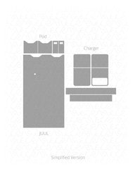 JUUL Device & USB Charger Vinyl Skin Vector Cut File Template 2017