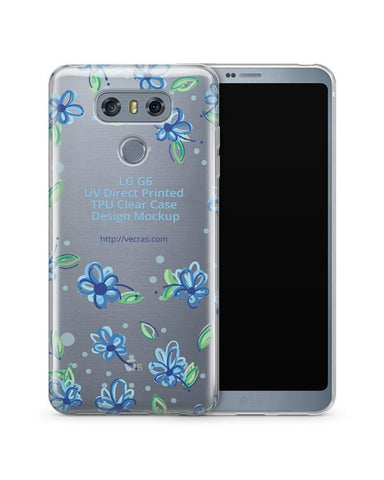 LG G6 UV TPU Clear Mobile Case Design Mockup 2017
