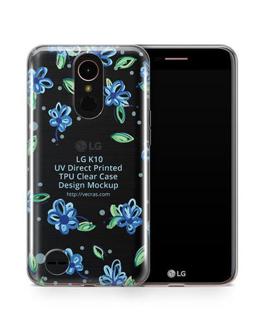 LG K10 2017 UV TPU Clear Mobile Case Design Mockup 2017