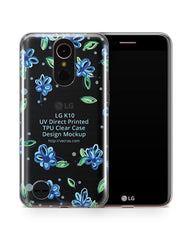 LG K10 2017 UV TPU Clear Mobile Case Design Mockup 2017