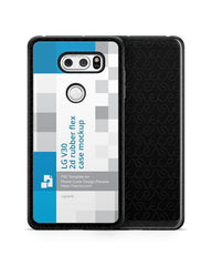 LG V30 2d Rubber Flex Case Mockup 2017 (Front-Back)
