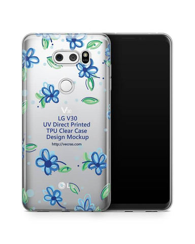 LG V30 UV TPU Clear Mobile Case Design Mockup 2017