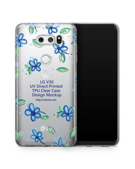 LG V30 UV TPU Clear Mobile Case Design Mockup 2017
