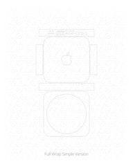 Apple Mac Mini Vinyl Skin Vector Cut File Template 2014-2017