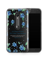 Motorola Moto G3 UV TPU Clear Case Design Mockup 2016 (Front-Back)