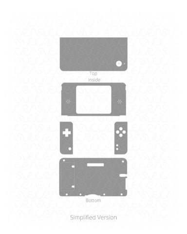 Nintendo DSi XL Handheld Gaming Console Vinyl Skin Vector Cut File Template 2009