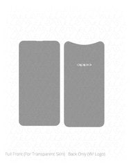 OPPO Find X Vinyl Skin Vector Cut File Template 2018