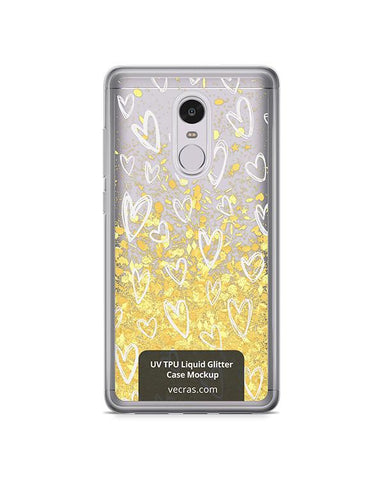 Xiaomi Redmi Note 4 UV TPU Liquid Glitter Case Design Mockup