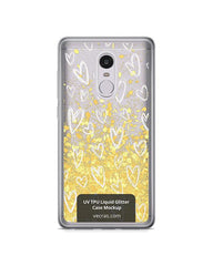Redmi Note 4 UV TPU Liquid Glitter Case Design Mockup 