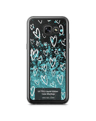 Samsung Galaxy A3 2017 UV TPU Liquid Glitter Case Design Mockup 