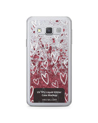 Samsung Galaxy A3 UV TPU Liquid Glitter Case Design Mockup 2017