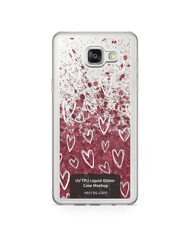 Samsung Galaxy A5 2016 UV TPU Liquid Glitter Case Design Mockup