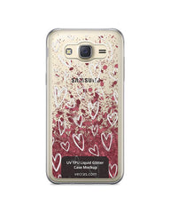 Samsung Galaxy J5 UV TPU Liquid Glitter Case Design Mockup 