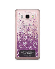 Samsung Galaxy J7 2016 UV TPU Liquid Glitter Case Design Mockup 