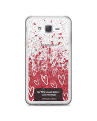Samsung Galaxy J7 UV TPU Liquid Glitter Case Design Mockup 