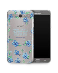 Samsung Galaxy J7 V 2017 TPU Clear Mobile Case Design Mockup