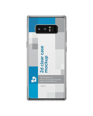 Samsung Galaxy Note 8 2d Clear Mobile Case Design Mockup 2017