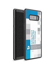 Samsung Galaxy Note 8 2d Rubber Flex Mobile Case Design Mockup 2017 (Front-Back Angled)