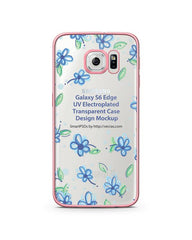 Samsung Galaxy S6 Edge TPU Electroplated Mobile Case Design Mockup 2015