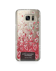 Samsung Galaxy S7 UV TPU Liquid Glitter Case Design Mockup 