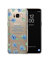 Samsung Galaxy S8-UV PC Clear Mobile Case Design Mockup 2017