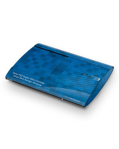 Sony PS3 Super Slim Console Skin Design Mockup