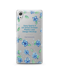 Sony Xperia X- UV PC Clear Mobile Case Design Mockup 2016