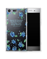 Sony Xperia XZ Premium TPU Clear Mobile Case Design Mockup 2017