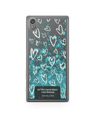 Sony Xperia Z5 UV TPU Liquid Glitter Case Design Mockup